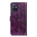 For vivo Y75 5G / Y55 5G Retro Crazy Horse Texture Horizontal Flip Leather Phone Case(Purple)
