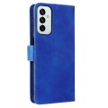 For Samsung Galaxy M23 5G Skin Feel Magnetic Flip Leather Phone Case(Blue)