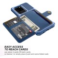For Samsung Galaxy S20 Magnetic Wallet Card Bag Leather Phone Case(Navy Blue)
