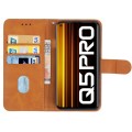 Leather Phone Case For OPPO Realme Q5 Pro(Brown)