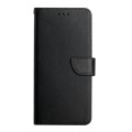 For Samsung Galaxy A01 Genuine Leather Fingerprint-proof Horizontal Flip Phone Case(Black)