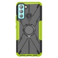 For Tecno Pop 5 LTE Armor Bear Shockproof PC + TPU Phone Case(Green)