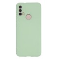 For Motorola Moto E20 / E30 / E40 Pure Color Liquid Silicone Shockproof Phone Case(Green)