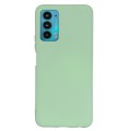For Motorola Edge 20 Pure Color Liquid Silicone Shockproof Phone Case(Green)