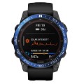 Smartwatch Dial Bezel Ring Cover For Garmin Fenix 7(Blue Ring White Characters)