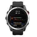 Smartwatch Dial Bezel Ring Cover For Garmin Fenix 7S(Silver Ring Grey Characters)
