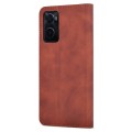 For OPPO K10 4G / A96 4G / Realme 9i AZNS Skin Feel Calf Texture Flip Leather Phone Case(Brown)