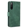 For Sony Xperia 10 IV Skin Feel Magnetic Flip Leather Phone Case(Green)