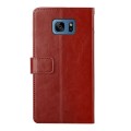 For Samsung Galaxy S7 Edge Y Stitching Horizontal Flip Leather Phone Case(Brown)
