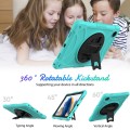 For Samsung Galaxy Tab A8 10.5 2021 Rotary Grab Silicone + PC Tablet Case(Mint Green)