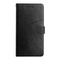 For Xiaomi Redmi Note 9 Pro 4G Y Stitching Horizontal Flip Leather Phone Case(Black)