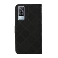 For vivo Y51 2020 Ethnic Style Embossed Pattern Leather Phone Case(Black)