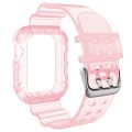 Transparent Watch Band For Apple Watch Series 8&7 45mm / SE 2&6&SE&5&4 44mm / 3&2&1 42mm(Transparent