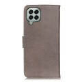 For Samsung Galaxy M33 5G KHAZNEH Cowhide Texture Leather Phone Case(Khaki)