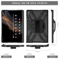 For Samsung Galaxy S8 Ultra / X900 Rotary Grab TPU + PC Tablet Case(Black)