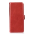 For Samsung Galaxy M53 5G Crazy Horse Top Layer Cowhide Leather Phone Case(Red)