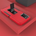 For Samsung Galaxy A02s Magnetic Holder Phone Case(Red + Black)