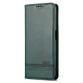 For OPPO K10 / A96 4G / Realme 9i AZNS Magnetic Calf Texture Flip Leather Phone Case(Dark Green)