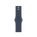 Silicone Watch Band For Apple Watch Series 9&8&7 41mm / SE 3&SE 2&6&SE&5&4 40mm / 3&2&1 38mm(Dark Bl