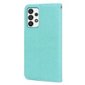 For Samsung Galaxy A13 4G Rose Embossed Leather Phone Case(Green)