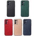 For OPPO Reno7 5G International Version / Find X5 Lite Wood Texture PU Phone Case(Black)