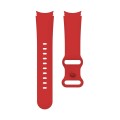 For Samsung Galaxy Watch4 40/44mm Butterfly Buckle Silicone Watch Band(Red)
