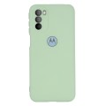 For Motorola Moto G51 5G Pure Color Liquid Silicone Shockproof Full Coverage Phone Case(Green)