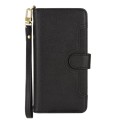 For Doogee S88 Pro / S88 Plus Litchi Texture Zipper Leather Phone Case(Black)