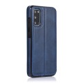 For Samsung Galaxy S20+ Knight Magnetic Suction Leather Phone Case(Blue)