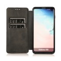 For Samsung Galaxy S10 Knight Magnetic Suction Leather Phone Case(Black)