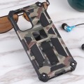 For Samsung Galaxy A33 5G Camouflage Armor Shockproof TPU + PC Magnetic Protective Phone Case with H