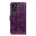 For OnePlus ACE/10R Retro Crazy Horse Texture Horizontal Flip Leather Phone Case(Purple)
