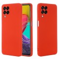 For Samsung Galaxy M33 5G Pure Color Liquid Silicone Shockproof Phone Case(Red)