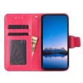 For Samsung Galaxy M33 5G Crystal Texture Leather Phone Case(Rose Red)