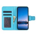 For Samsung Galaxy M53 5G Crystal Texture Leather Phone Case(Sky Blue)