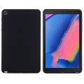 For Samsung Galaxy Tab A 8.0&S Pen 2019 Solid Color Liquid Silicone Shockpoof Tablet Case(Black)