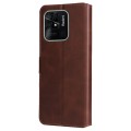 For Xiaomi Redmi 10C 4G Classic Calf Texture Flip Leather Phone Case(Brown)