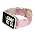 Glitter Genuine Leather Watch Band For Apple Watch Ultra 49mm&Watch Ultra 2 49mm / Series 9&8&7 45mm