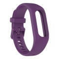 For Garmin Smart 5 Solid Color Silicone Watch Band(Purple)