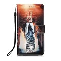 For Nokia G50 Colored Drawing Plain Weave Leather Phone Case(Cat And Tiger)