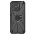 For Xiaomi Redmi 10C 4G Armor Bear Shockproof PC + TPU Phone Case with Ring(Black)