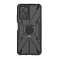 For Xiaomi Redmi Note 11E 5G Armor Bear Shockproof PC + TPU Phone Case with Ring(Black)