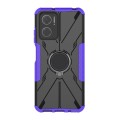 For Xiaomi Redmi Note 11E 5G Armor Bear Shockproof PC + TPU Phone Case with Ring(Purple)