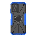 For Xiaomi Redmi Note 11E 5G Armor Bear Shockproof PC + TPU Phone Case with Ring(Blue)
