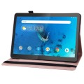 For Lenovo Tab M10 Plus 10.6 3rd Gen 2022 Big Butterfly Embossed Leather Tablet Case(Rose Gold)