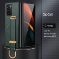 For Samsung Galaxy Z Fold2 SULADA Cool Series PC + Leather Texture Skin Feel Shockproof Phone Case(G