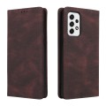 For Samsung Galaxy A73 5G Simple Suction Closure Leather Phone Case(Brown)