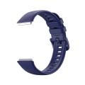 For Huawei Band 7 / Honor Band 7 Pure Color Silicone Watch Band(Dark Blue)