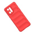 For OPPO Find X5 Pro Magic Shield TPU + Flannel Phone Case(Dark Green)