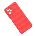 For OPPO Realme C35 Magic Shield TPU + Flannel Phone Case(Black)